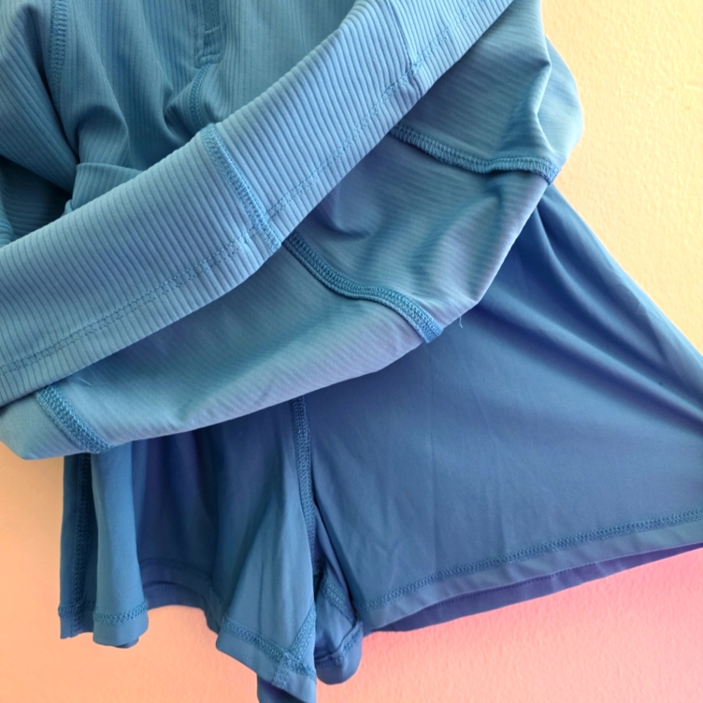 Mono B Teal Sleeveless Zip-Front Mini Dress - Picture 7 of 7
